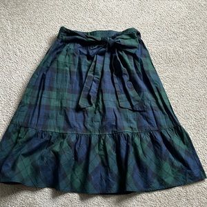 JCrew tartan plaid skirt, size 0